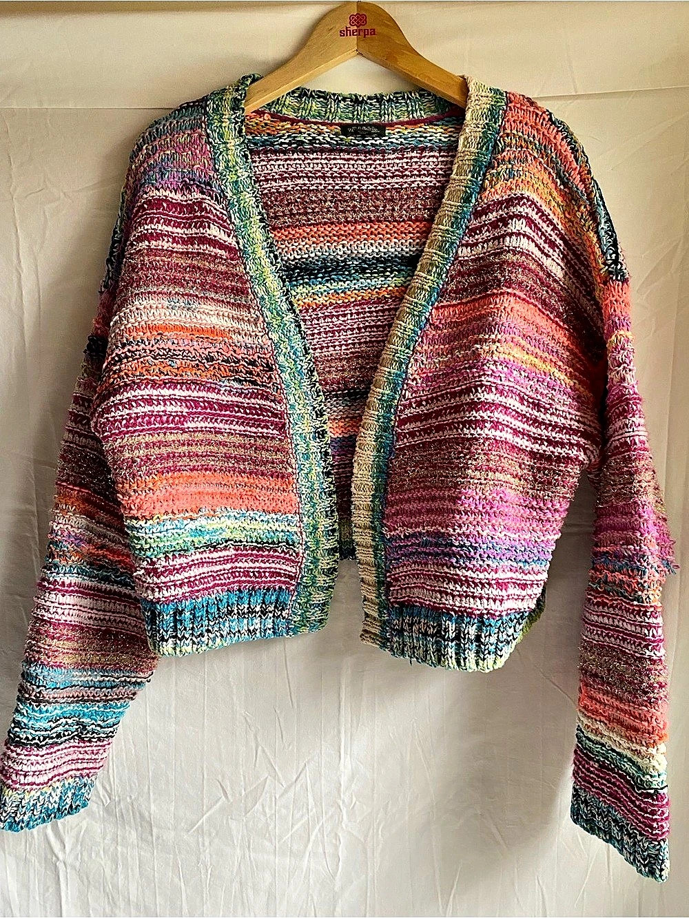 Wild Fable Multicolor Striped Cardigan Size Large